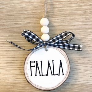 Super cute Buffalo check Christmas ornament